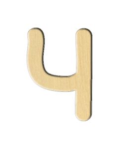 Wooden pc. for art 178 Letter Ч (russ.) 4,9х7 cm
