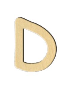 Wooden pc. for art 226 Letter D (eng.) 5,4х7 cm