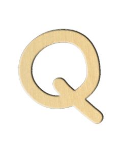 Wooden pc. for art 239 Letter Q (eng.) 7,4х8,2 cm