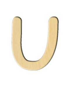 Wooden pc. for art 243 Letter U (eng.) 6,1х7 cm