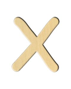 Wooden pc. for art 246 Letter X (eng.) 6,1х7 cm