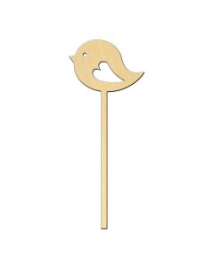 Wooden pc. for art 517 Bird with stand 6,5х16,3 cm