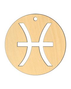 Wooden pc. for art 558 Pisces 8х8 cm