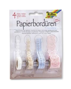 Paper borders COUNTRY 4 rolls each 1m, self adhesive