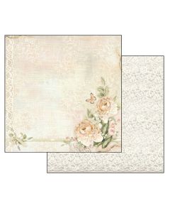 Double Face paper peony and laces