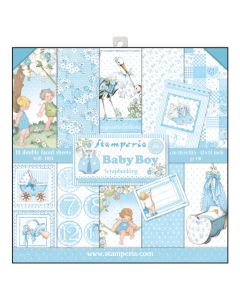 Block 10 sheets 30.5x30.5 (12x12) Double Face Baby Boy