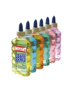 V&#228;rviline L&#228;bipaistev liim  SUPER CLEAR COLOR. 180ml BLUE