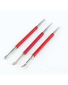 Pottery tools 3pc/set  steel head