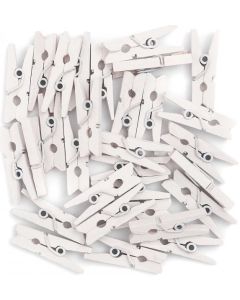 MINI PEGS - WHITE, 30 PCS