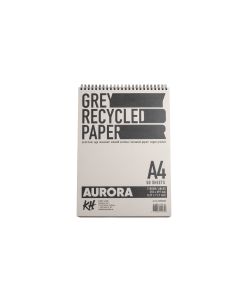 Visandialbum hallist taaskasutatavast paberist 50lhk, 110gsm A4 spiraal, AURORA