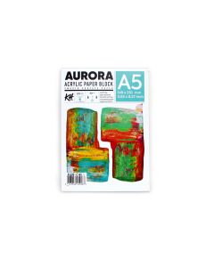 Paberiplokk akr&#252;&#252;lv&#228;rvide jaoks 20lhk, 290gsm A5 , AURORA