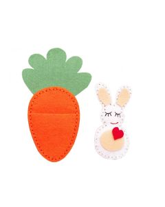 FELT CRAFT KID - NECKLACE, BUNNY IN CARROT