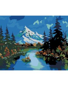 Набор  живопись по номерам, „Горные пейзажи 35x45