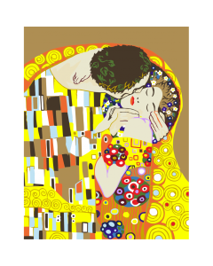 Maalimiskomplekt numbrite j&#228;rgi : Kiss,35x45cm