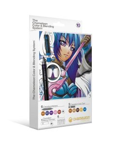 Markerite k-t Chameleon 6 Pens + 6 Tops - Set 10
