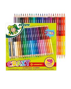 Jolly Superstick Crazy 24 Pencils, 48 Colours