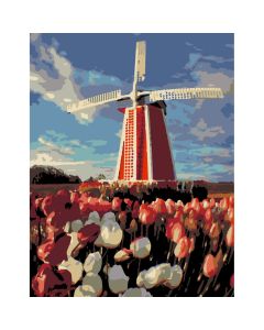 Maalimiskomplekt numbrite j&#228;rgi : „Old Mill“,35х45cm, ROSA START