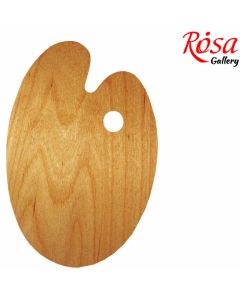Oval oiled palette, 30x40cm, water-resistant veneer, ROSA Gallery