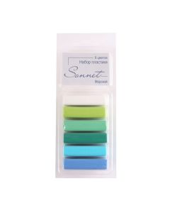 Polymer clay, set Sea, 6 colors 120g Sonnet