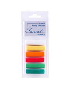 Polymer clay, set Fruit 6 colors 120g Sonnet