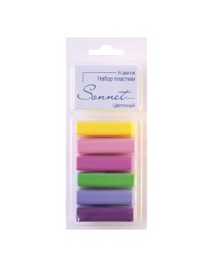 Polymer clay, set Flower, 6 colors 120g Sonnet