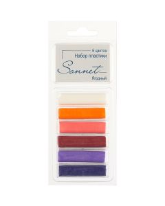 Polymer clay, set Berry 6 colors 120g Sonnet