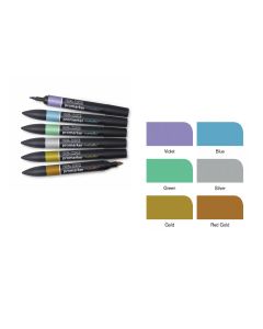 W&N ProMarker 6 tk.k-t -  METALLIC