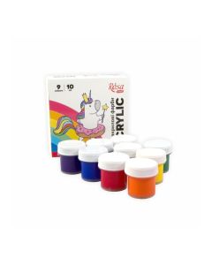 Acrylic paint set Unicorn 9x10мл, ROSA START