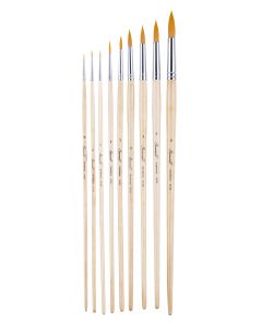 Synthetic brushes, round