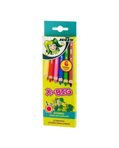 Set Of School Col.Pencils Jolly  6Pcs X-Big