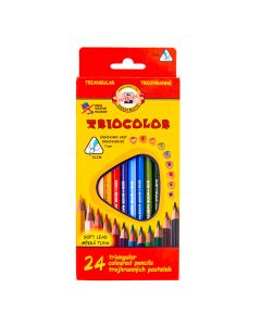 Набор Трехгранных Карандашей  TRIOCOLOR 24Шт      