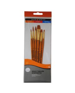 Gold Taklon Sh  6Pc#1