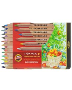 Художественные цветные карандаши 24 шт TRIOCOLOR