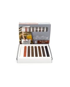 Set Of Art Chalks  Brown 8Pcs, Cretacolor