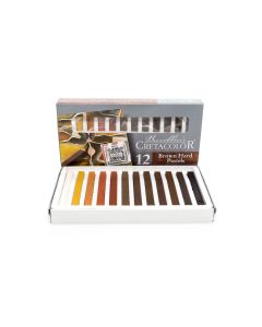 Set Of Art Chalks  Brown 12Pcs, Cretacolor