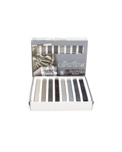 Set Of Art Chalks  Grey 8Pcs,  Cretacolor