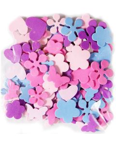 Self adhesive foam flowers 10ps