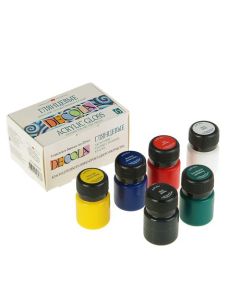 Decola Acrylic set,glossy 6x20ml