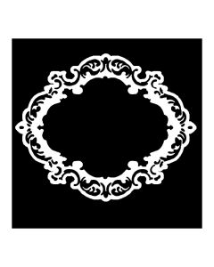 Double Stencil A Cm10X10 Rectangular Frame