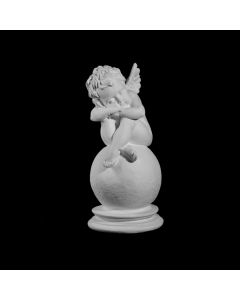 Plaster Cast An Angel Sleeping On The Sphere