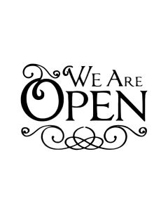 Шаблонd Cm.20X15 We Are Open