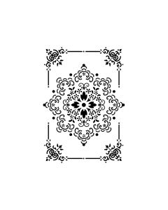 Stencil G Cm. 21X29,7 - Lace And Frame            