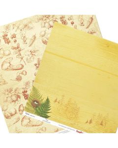 Double-Sided Paper 12X12 Forest Ferns 190Gsm 