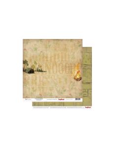 30X30Cm Kahepoolne Paber- Forest Far Away From Civilization 190Gsm