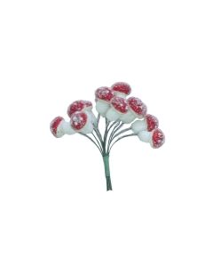 Mushroomwith Beads In The Bundle, 12 Pcs