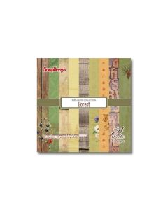 Paper and Cardstock pads 15x15cm, Forest 190Gsm 24 Sh.