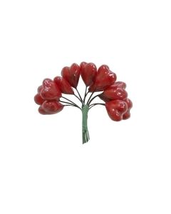 Hearts, Red, 6 Pcs