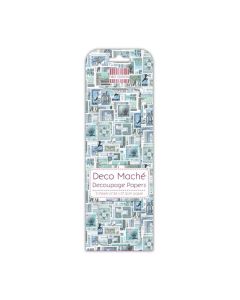 First Edition Fsc Deco Mache  Blue Stamps