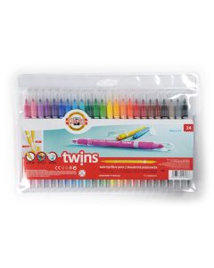 Kaheotsaga viltpliiatsid 24tk,Twins