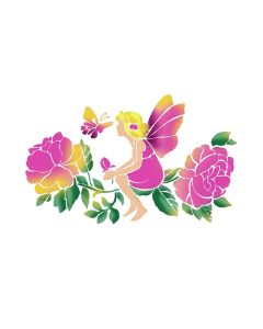 Stencil G Cm. 21X29,7 Fairy With Butterfly